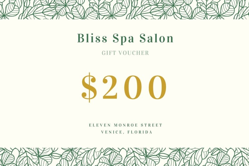 Gift Certificate Template Spa