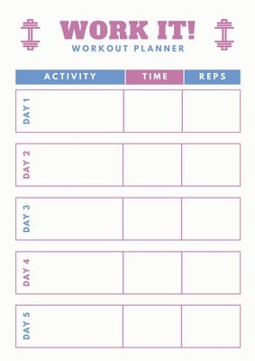Free Workout Log Template from marketplace.canva.com
