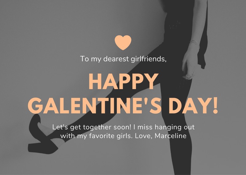 Free Galentines Day Cards Templates To Customize Canva 