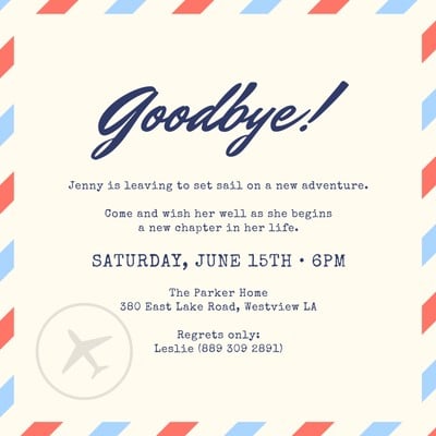 Going Away Party Flyer Template from marketplace.canva.com