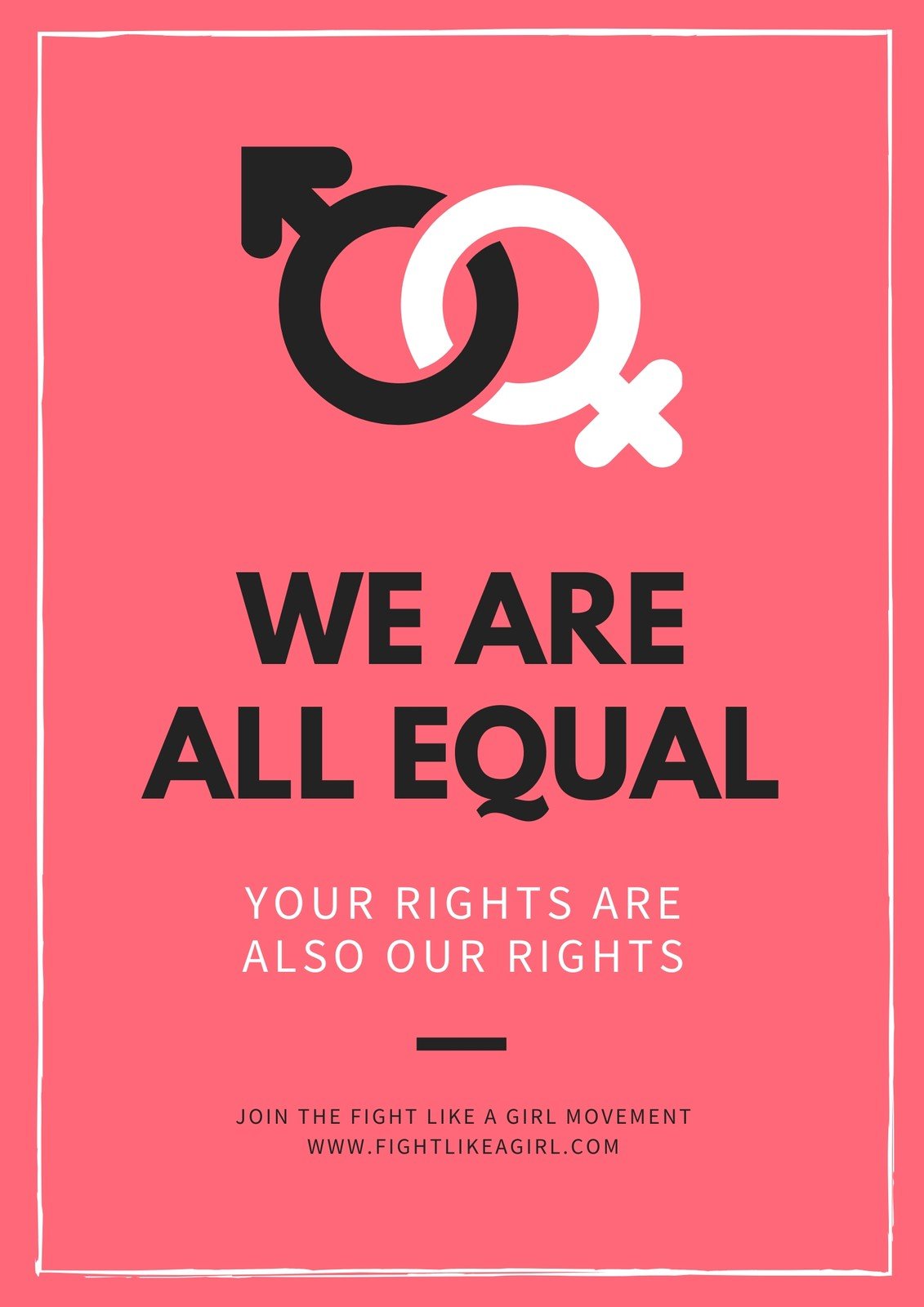 Stop Gender Discrimination Posters