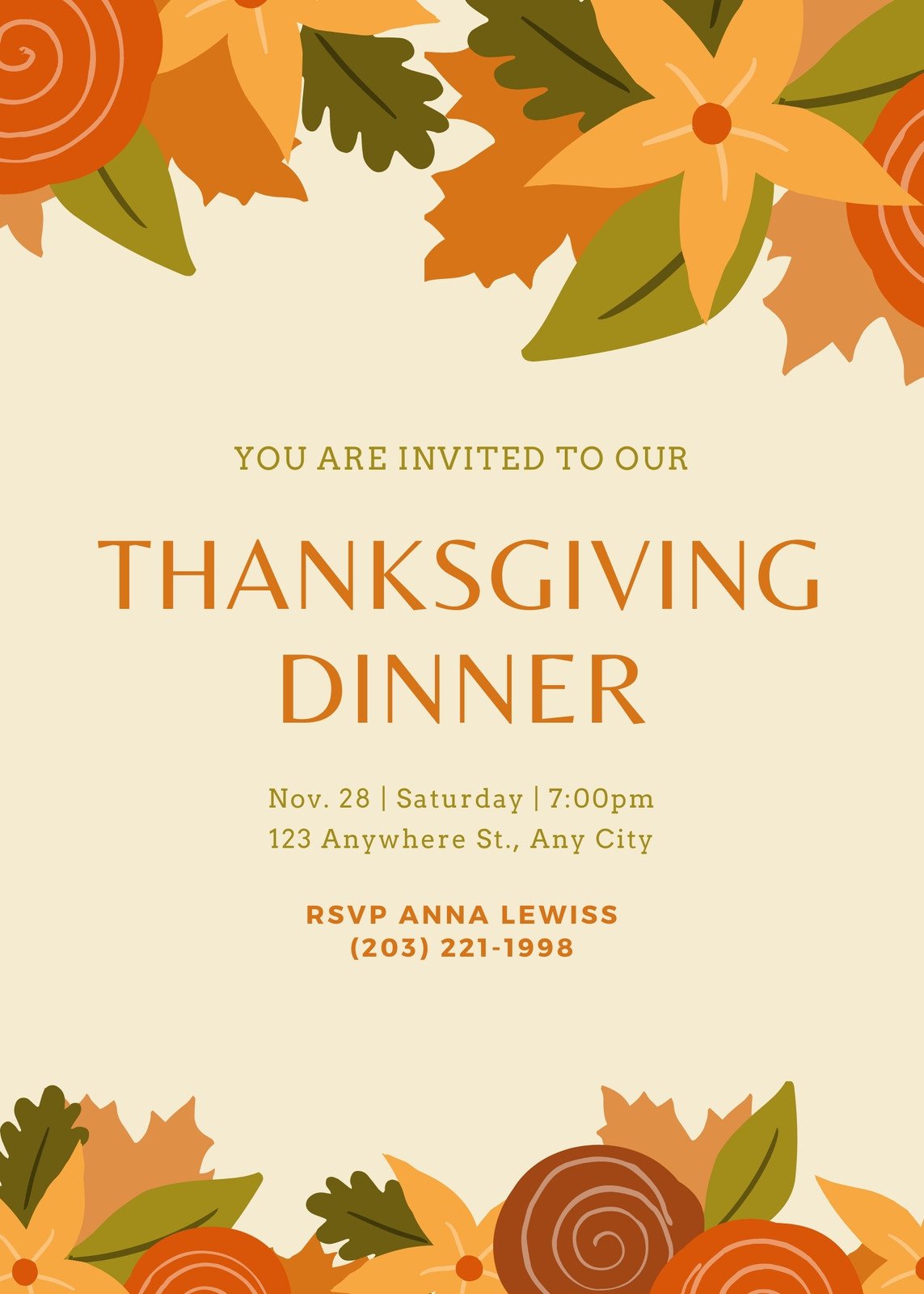 thanksgiving invitation templates microsoft