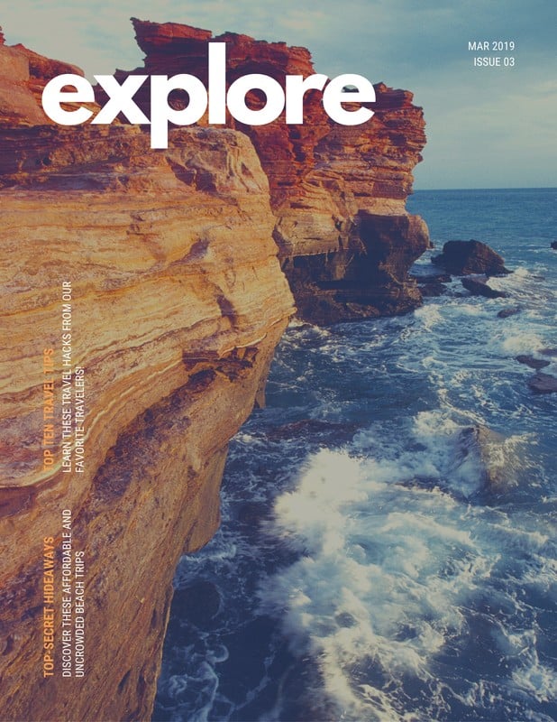 travel magazine back page
