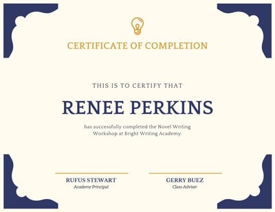 Certificate Of Completion Template Free Download from marketplace.canva.com