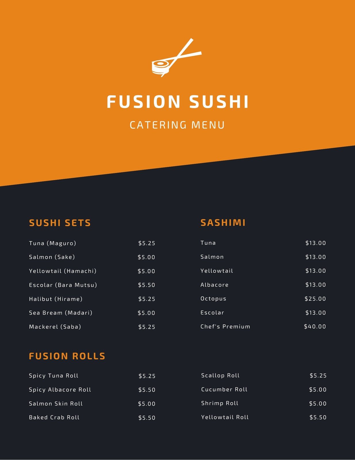 Free Printable And Customizable Catering Menu Templates Canva