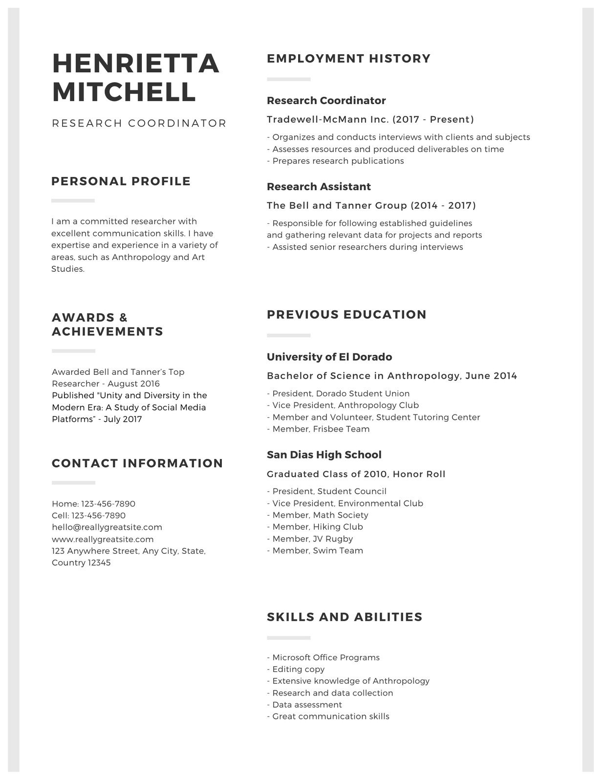 The Single Most Important Thing You Need To Know About resume