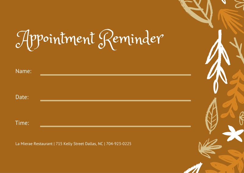 Customize 20+ Appointment Cards Templates Online Canva