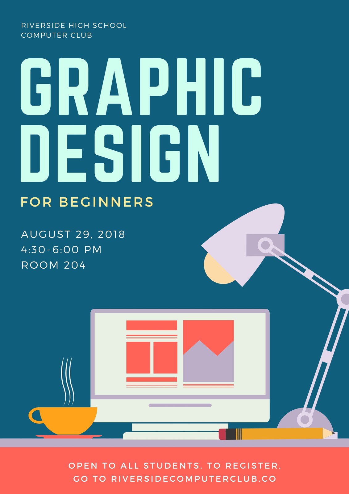 Computer Workshop Poster Templates By Canva