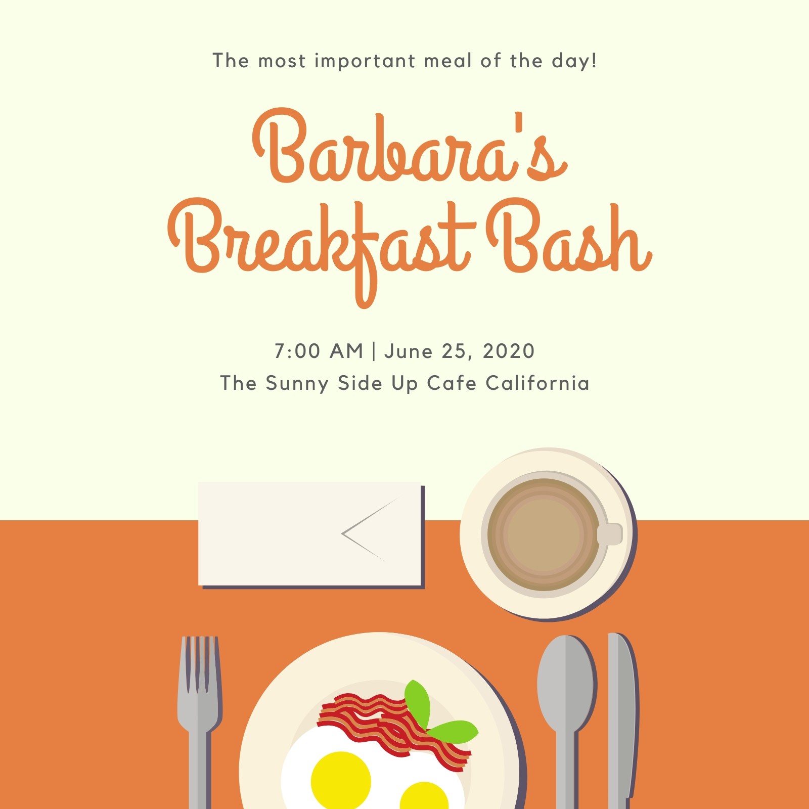 Customize 45+ Breakfast Invitations Templates Online Canva