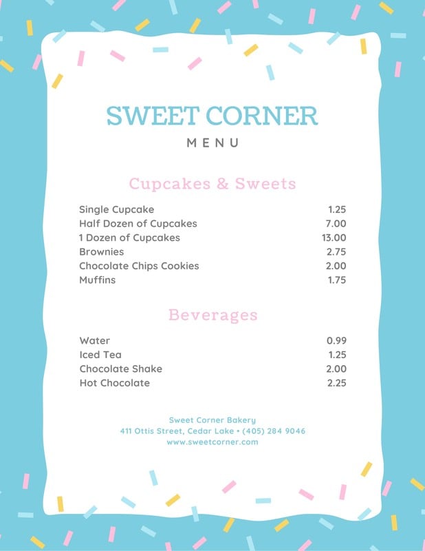 Free and customizable delectable bakery menu templates | Canva