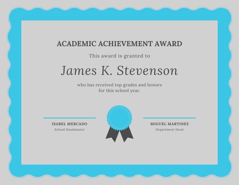 Academic Excellence Certificate Templates By Canva