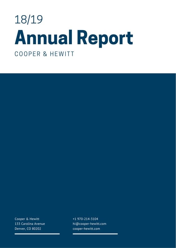 Free, custom printable annual report templates | Canva