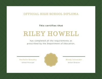 Diploma Template Free Download from marketplace.canva.com