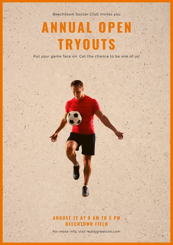 Free printable customizable sports poster templates Canva