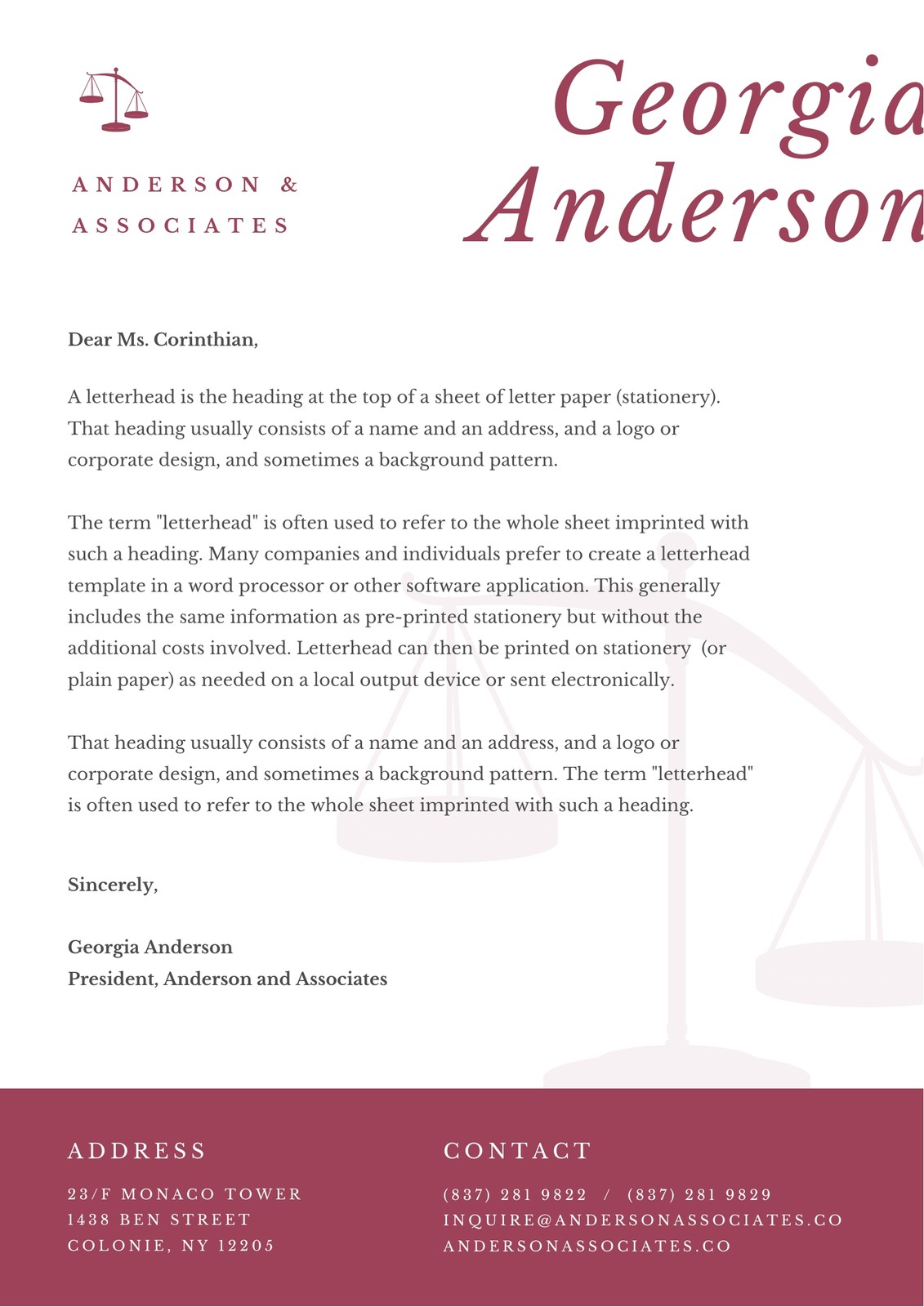 Customize 30 Law Firm Letterheads Templates Online Canva 0826