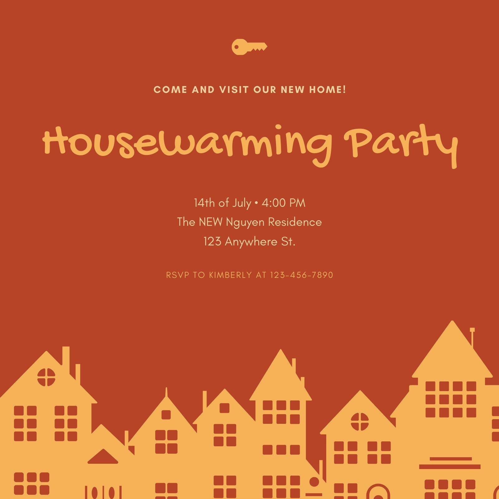 Free, custom printable housewarming invitation templates  Canva Pertaining To Free Housewarming Invitation Card Template