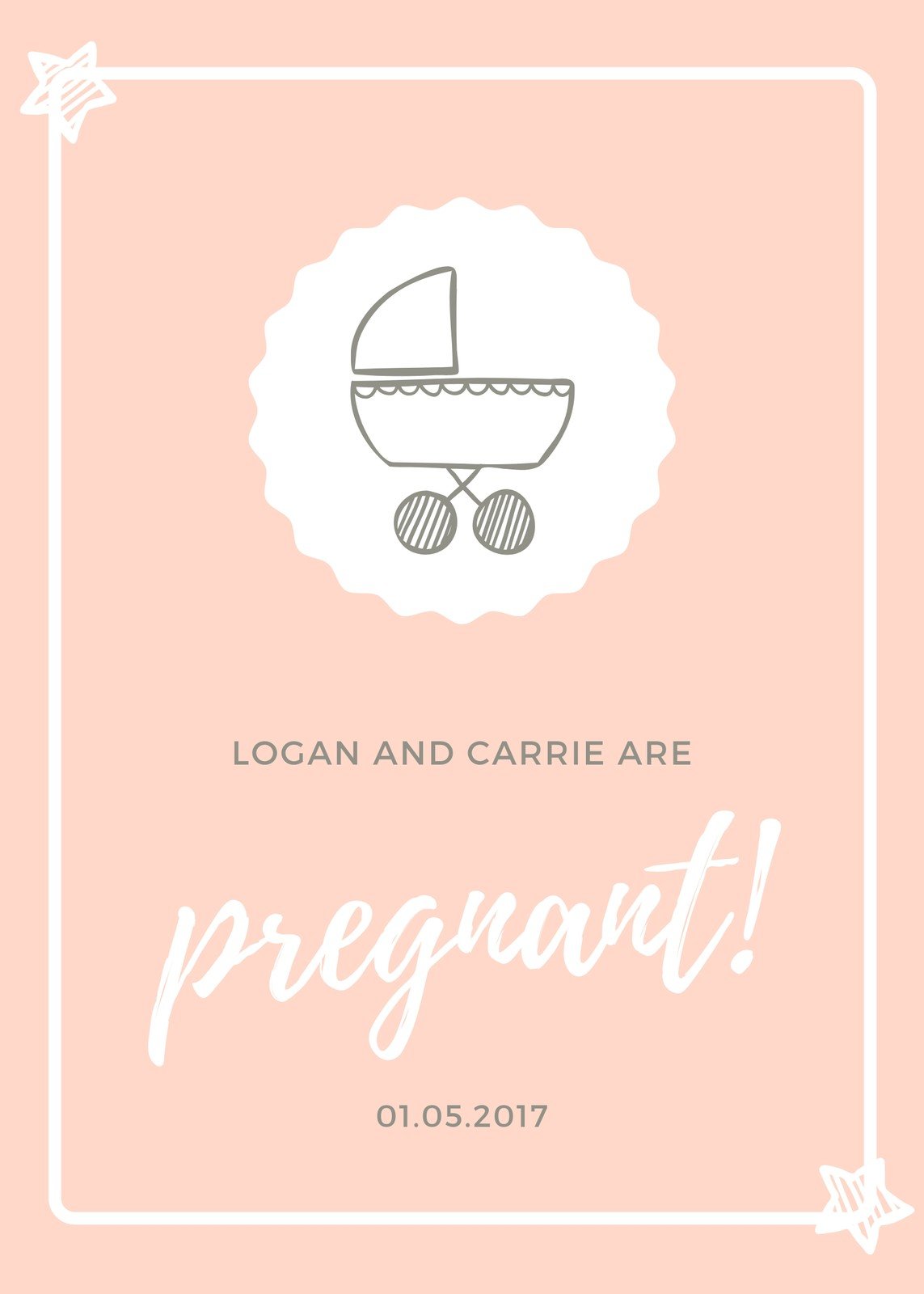 Pregnancy Announcement Template (Free)