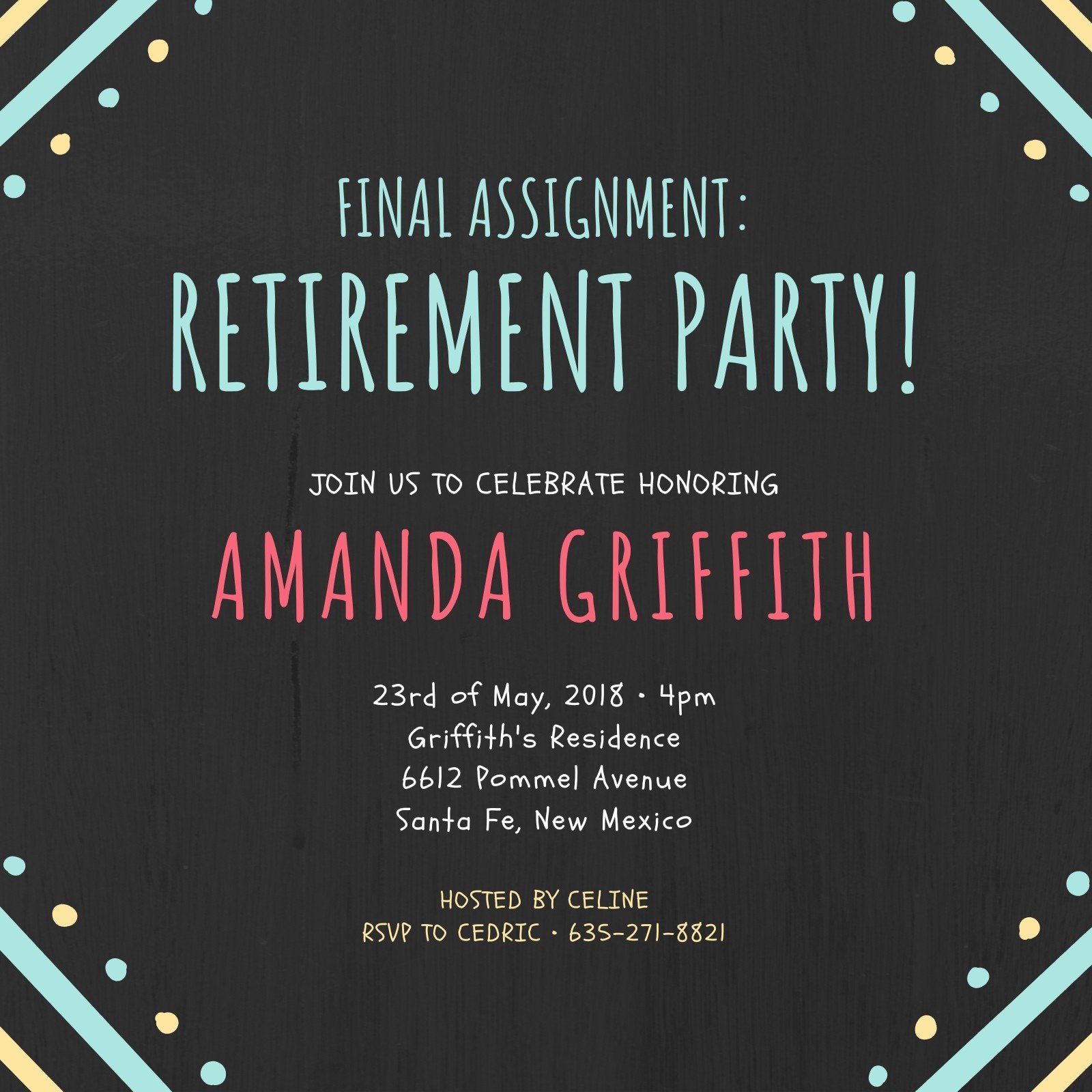 Customize 23+ Retirement Party Invitations Templates Online - Canva In Retirement Announcement Flyer Template