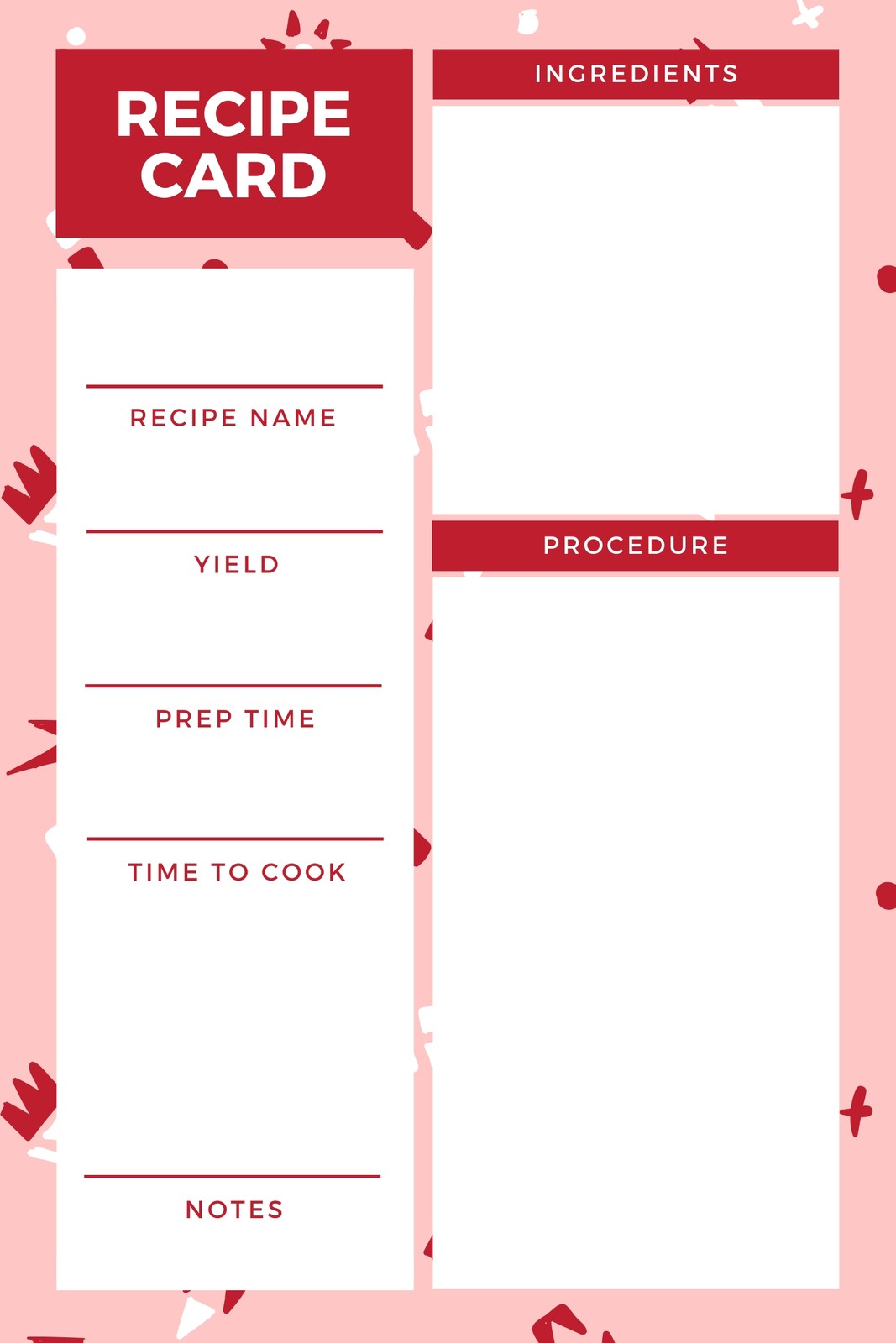 recipe template for mac