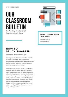 Class Newsletter Template from marketplace.canva.com