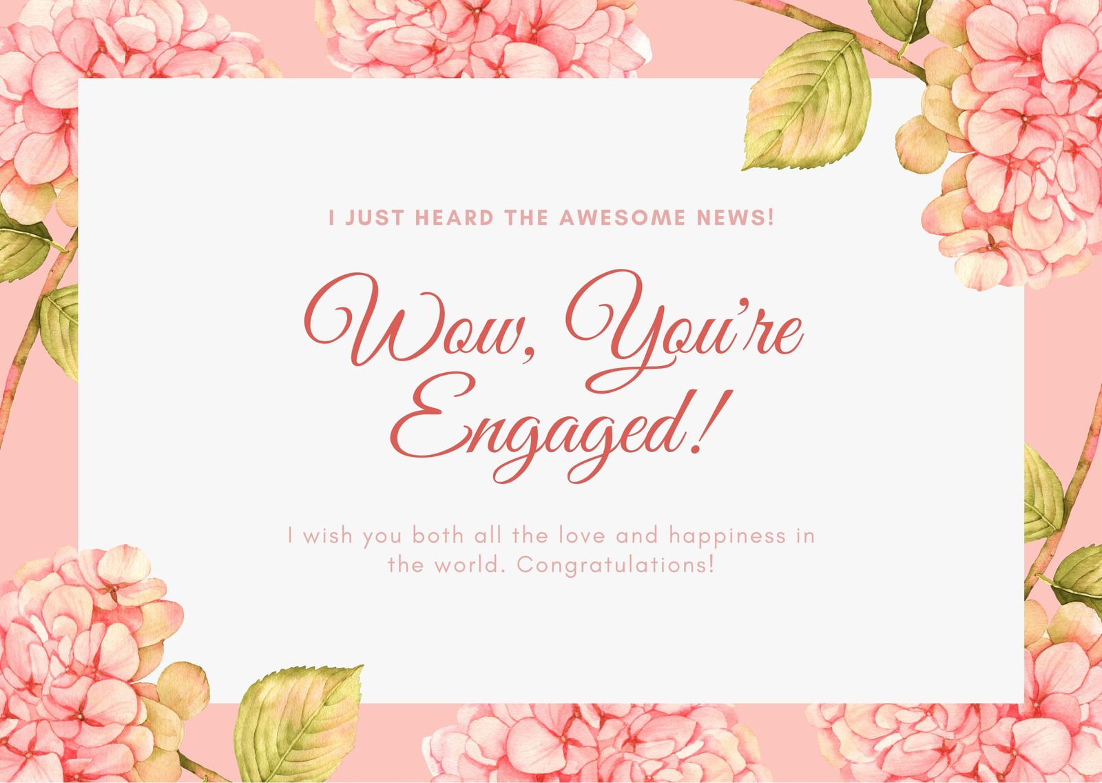Free Printable Engagement Cards