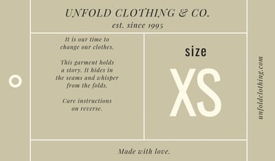 photoshop template for clothing labels
