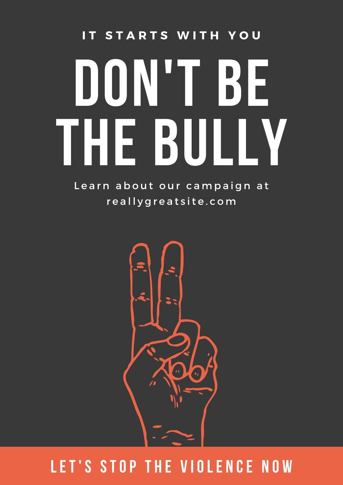 Page Free Printable Anti Bullying Campaign Poster Templates Canva 12740 Hot Sex Picture
