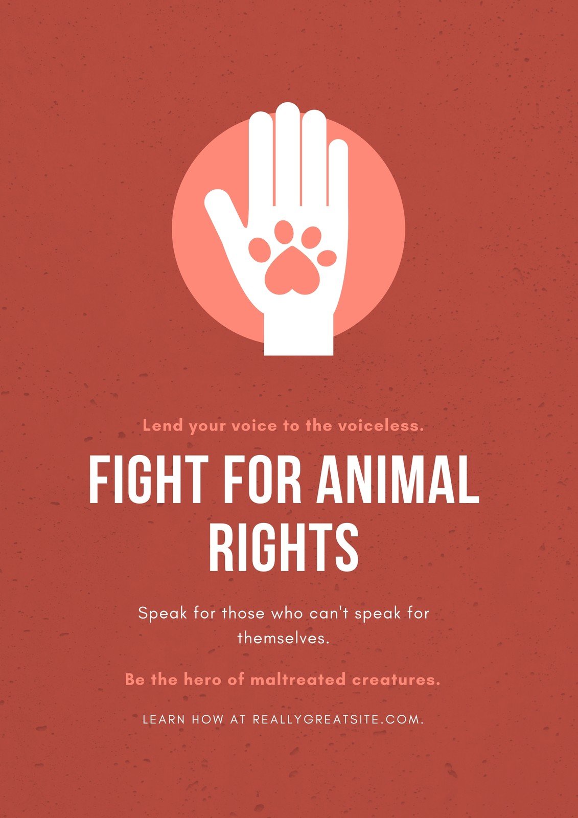 Free custom printable animal rights poster templates | Canva
