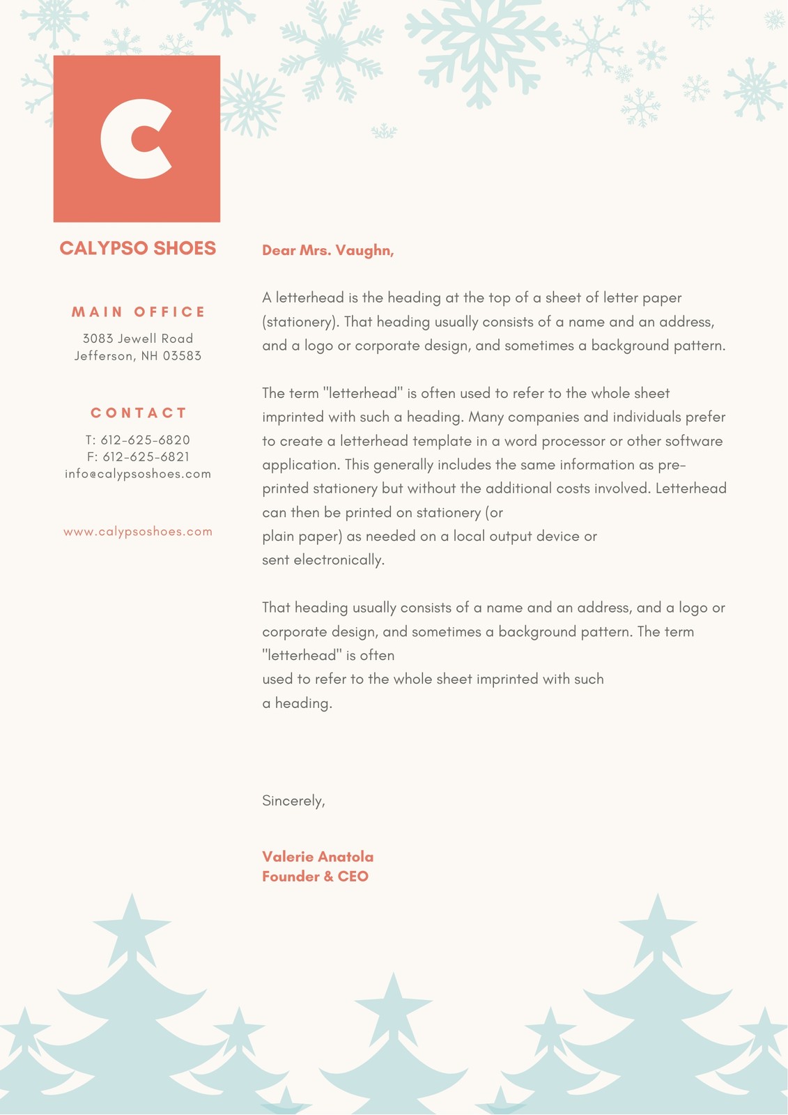 Page 5 - Customize 208+ Christmas Letterhead Templates Online - Canva