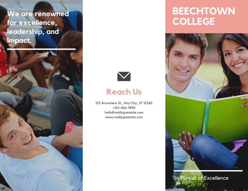 Free printable, customizable college brochure templates | Canva