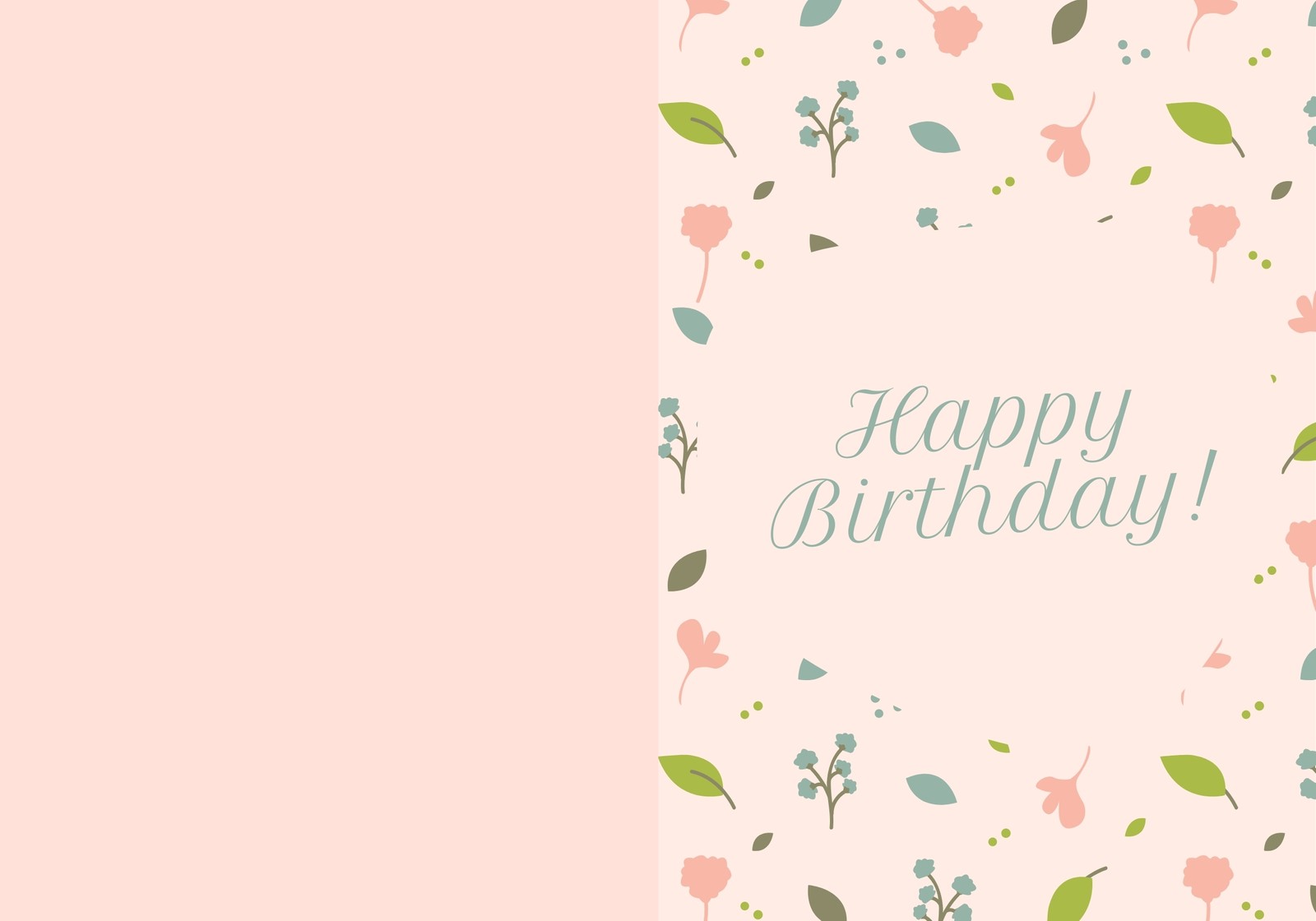 Page 21 - 21+ Free printable folded card templates to customize For Foldable Birthday Card Template
