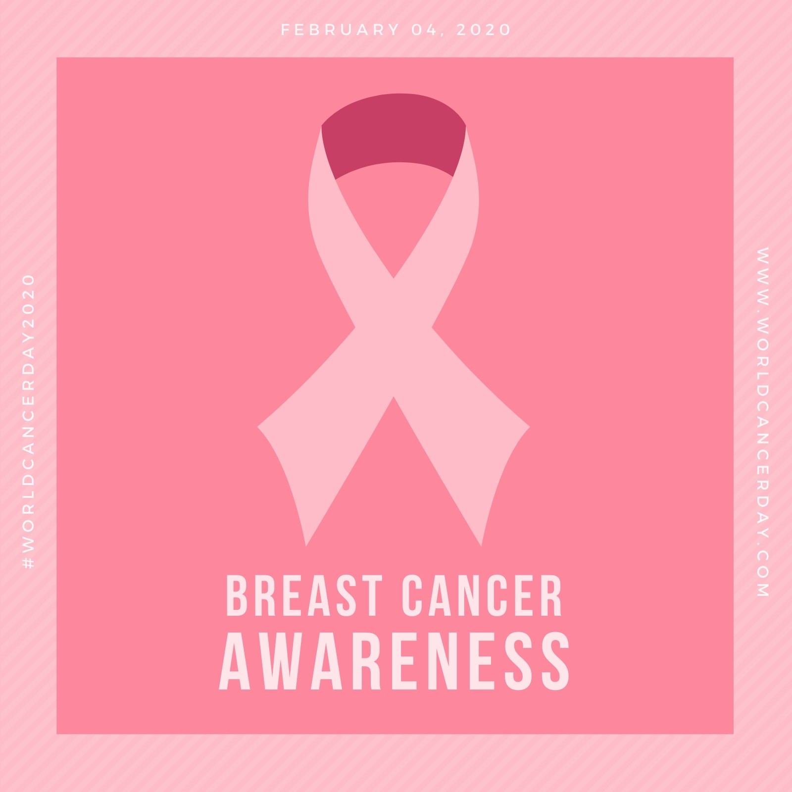 Onwijs Pink Ribbon Breast Cancer Awareness Social Media Graphic SO-76