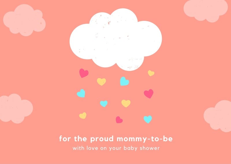 Free Custom Printable Baby Shower Card Templates Canva