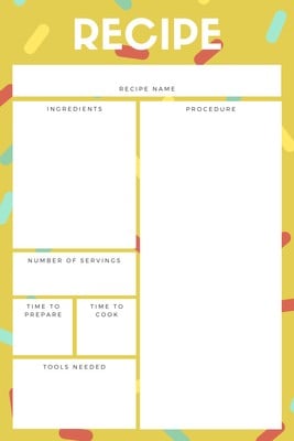 Blank Recipe Card Template from marketplace.canva.com