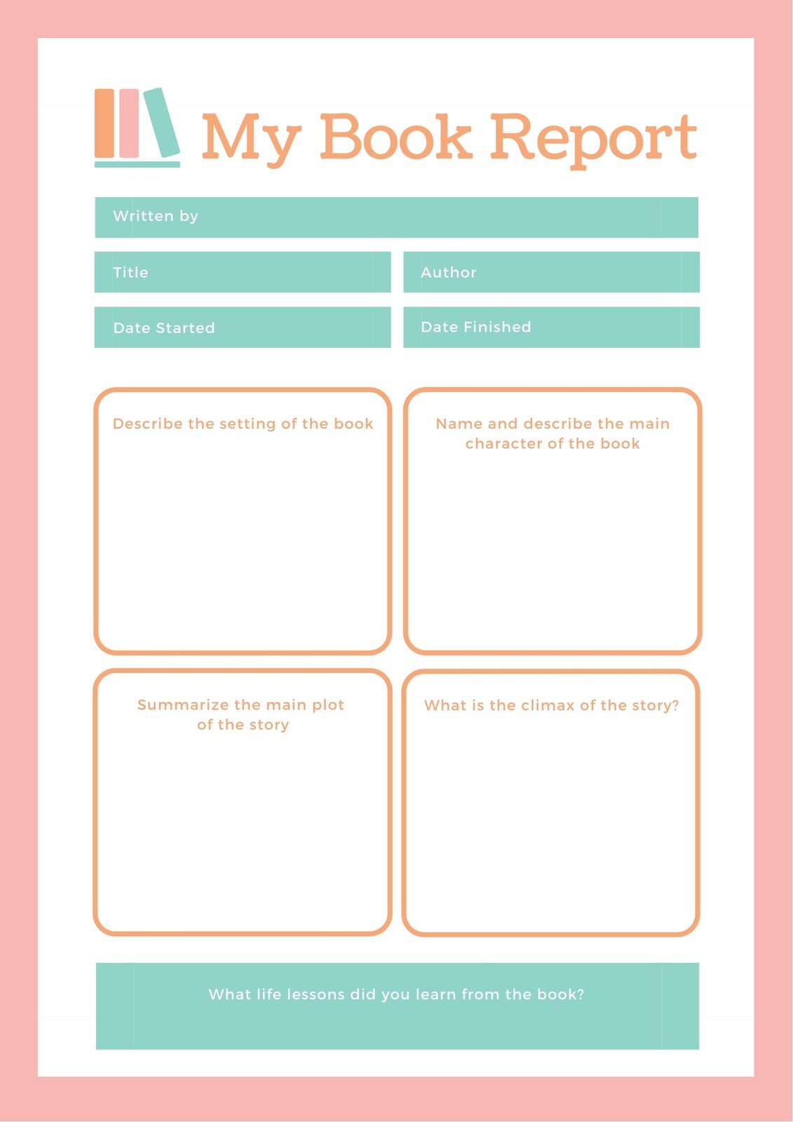 22+ Free, printable, customizable report card templates  Canva For Character Report Card Template