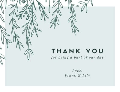 Thank You Cards Etsy