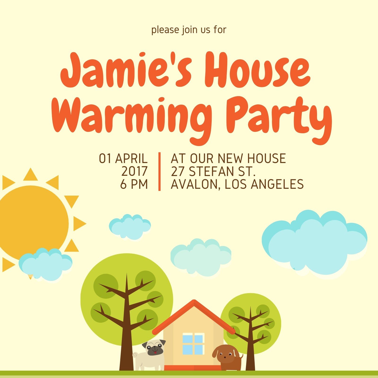 New House Warming Invitation – Simple Desert Designs