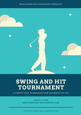 Free, printable, customizable golf poster templates | Canva