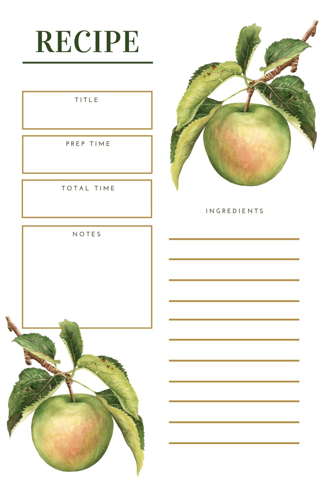 Free and customizable fruit templates