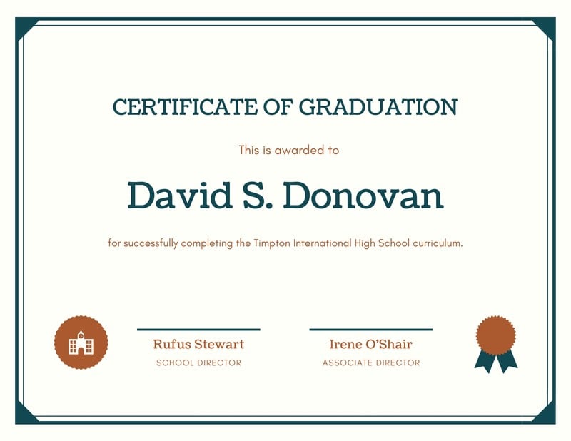 Plantillas de certificados de diploma