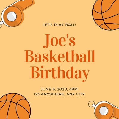 Basketball Ticket Invitation Template Free from marketplace.canva.com