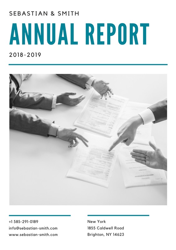 Free Custom Printable Annual Report Templates Canva