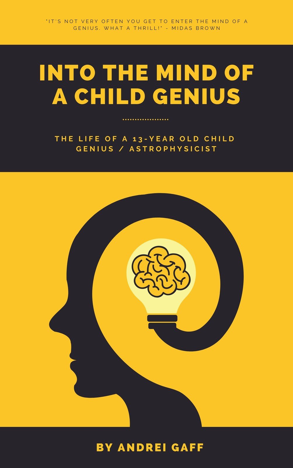 Black and Yellow Genius Autobiography Book Cover