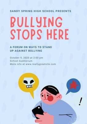 Free, Printable Anti-bullying Campaign Poster Templates 