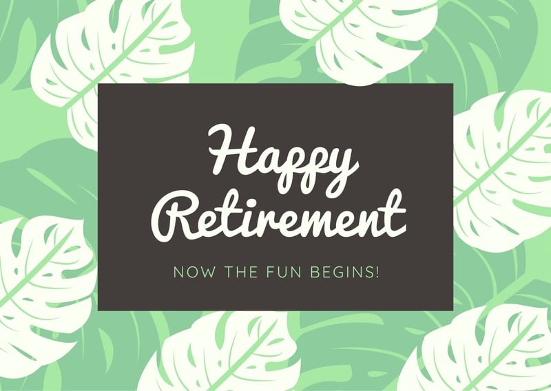 Customize 41 Retirement Cards Templates Online - Canva