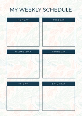 Weekly Calendar Planner Template from marketplace.canva.com