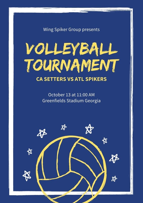 Free, printable, customizable volleyball poster templates | Canva