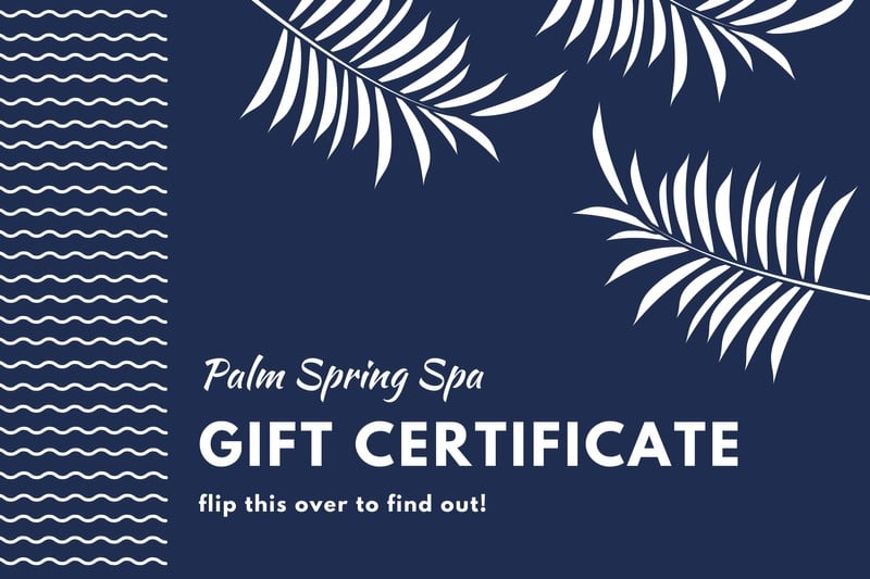  Spa gift certificate templates