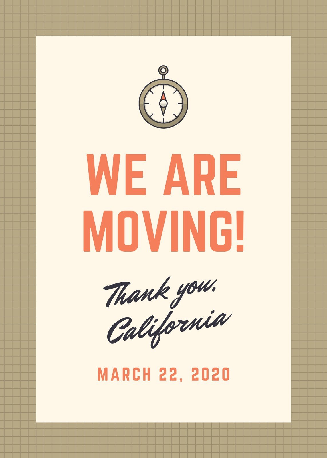We Are Moving Announcements