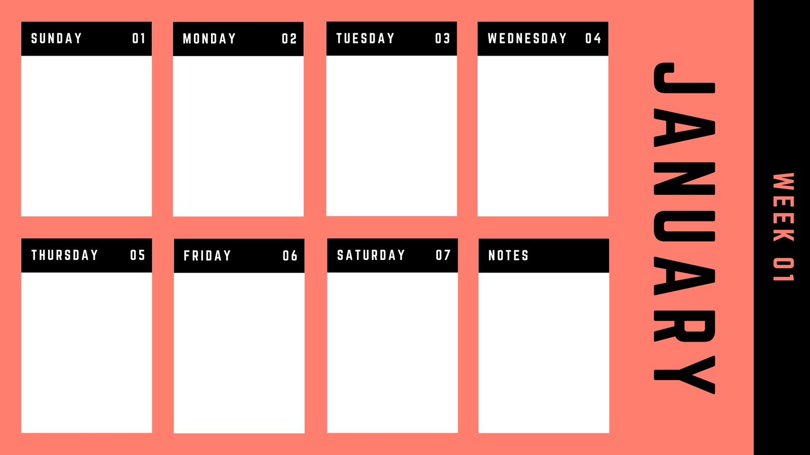 free printable customizable weekly calendar templates canva